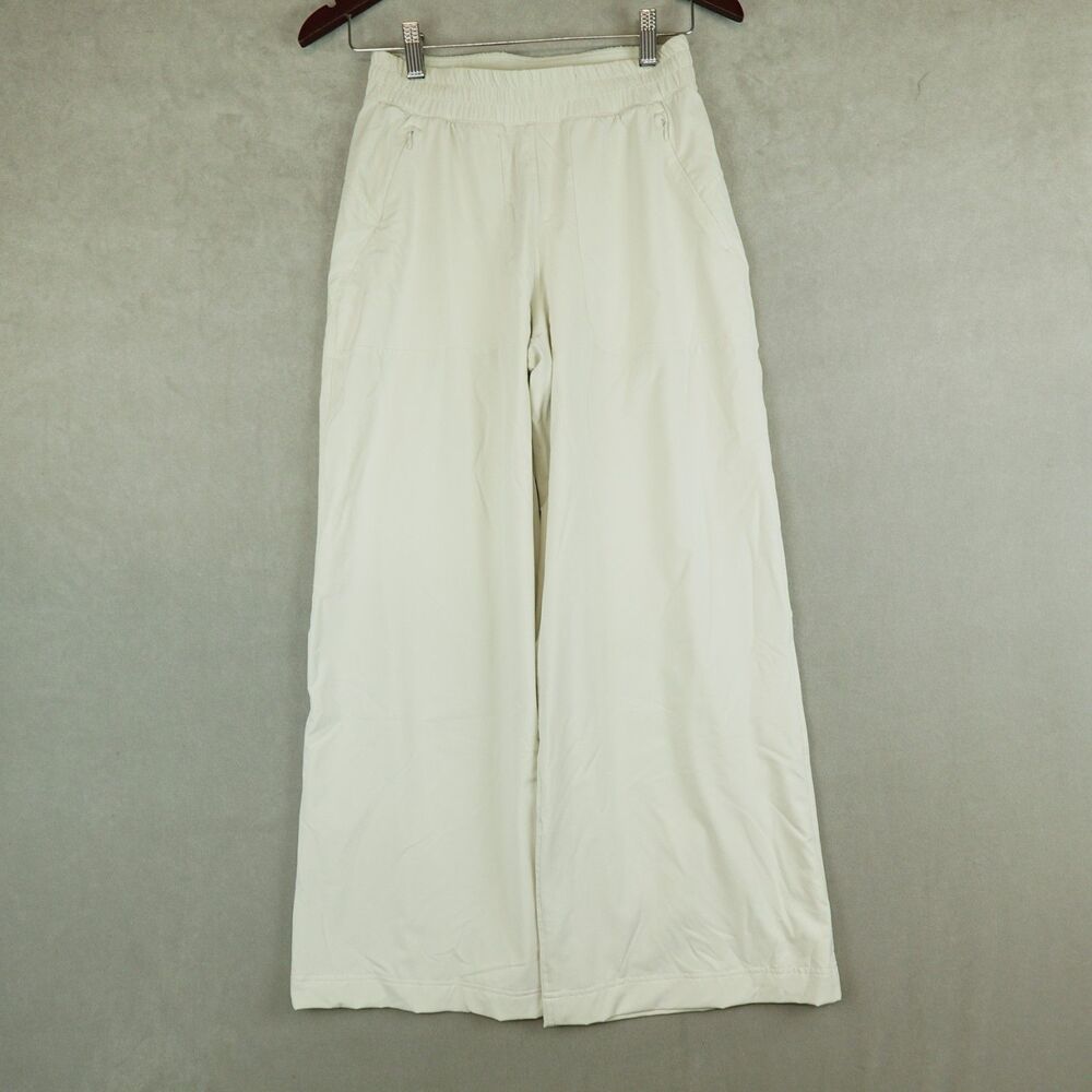 Lululemon Swift Wide Leg Pant Mid Rise Full Length Lightweight Beige Size 4